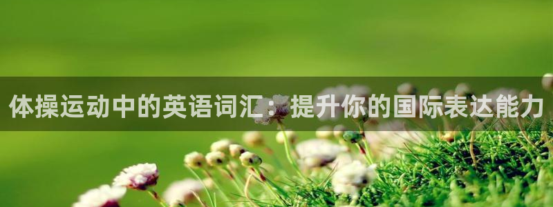 yy易游体育是正规的吗安全吗可靠吗：体操运动中的英语词汇：提
